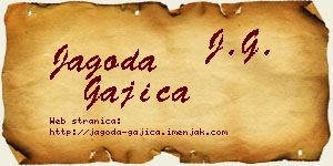 Jagoda Gajica vizit kartica